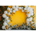 Fondo fotográfico de girasoles de granja, fiesta de cumpleaños de niños, fiesta de pastel, ducha de bebé, telón de fondo de retrato, estudio fotográfico