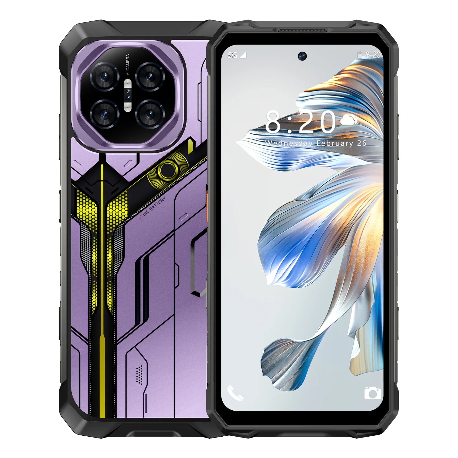 [World First] IVMI S26 Rugged Phone 10000mAh 24GB+512GB RAM 7.2" HD+Screen Android 15 108MP Main Camera Durable NFC Smartphone