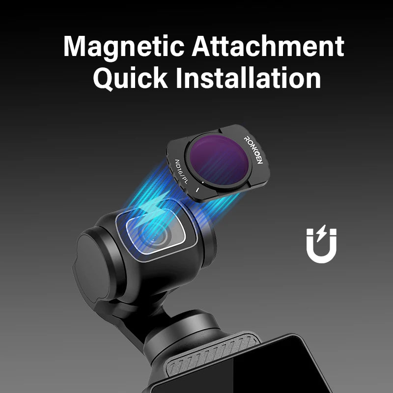 Ronkoen For DJI OSMO Pocket 3 Magnetic ND/CPL Filter Set Creator Combo Accessories, Action Camera Neutral Density Filters