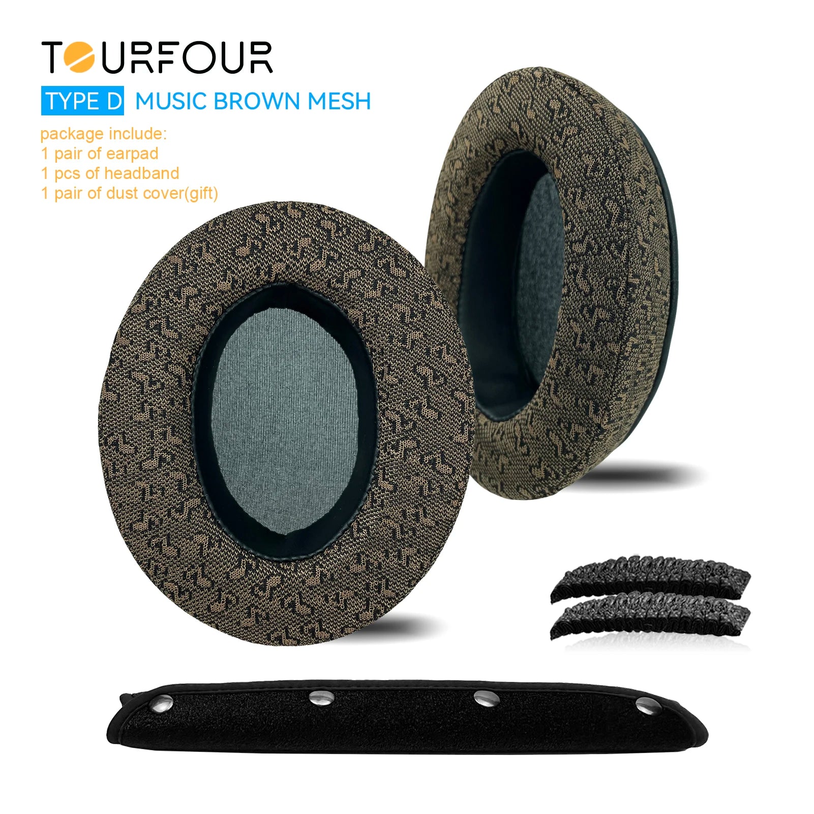 TOURFOUR Replacement Earpads for Audio Technica ATH-M50x,M50xBT,M40x,M30x,M20x,MSR7 Headphones Ear Cushion Sleeve Earmuffs