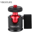 360 Degree Ball Head  Metal 360 Degree  Mini Ball Head 1/4" Screw Mount for DSLR Camera Fill Light Mini Ball Head