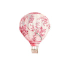 Decoración de telón de fondo para fiesta de cumpleaños con recortes de ositos de peluche de tablero KT para baby shower, rosa Toile De Jouy, globos aerostáticos, cartón, floral rosa