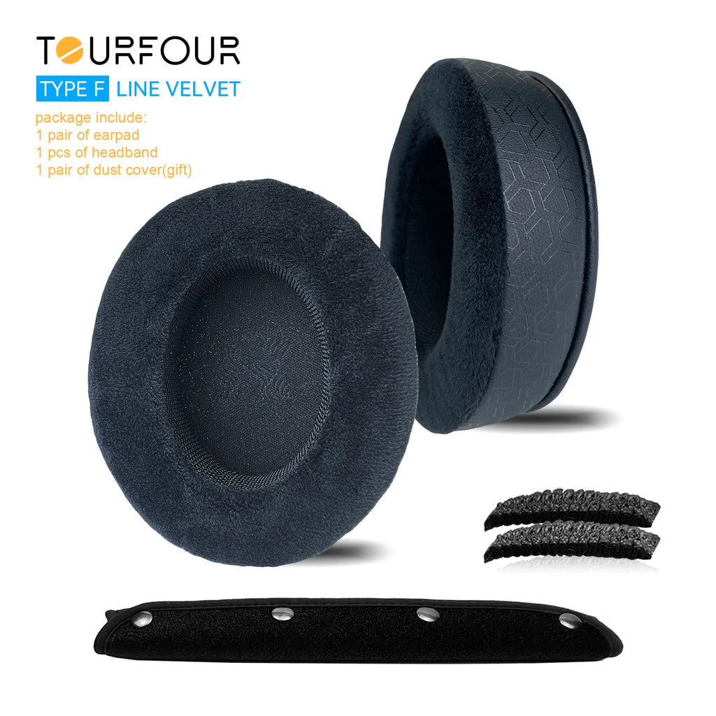 TOURFOUR Replacement Earpads for Audio Technica ATH-M50x,M50xBT,M40x,M30x,M20x,MSR7 Headphones Ear Cushion Sleeve Earmuffs