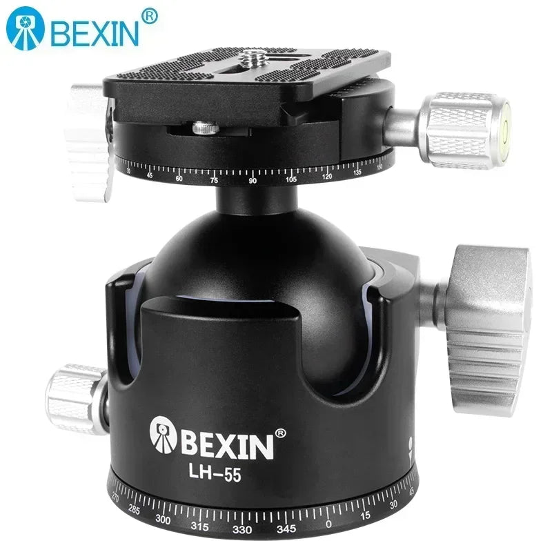LH50/LH55 Low Profile Tripod Ball Head All Full Metal CNC Panoramic Camera Tripod Head,with 1/4" Arca Swiss Quick Release Plate