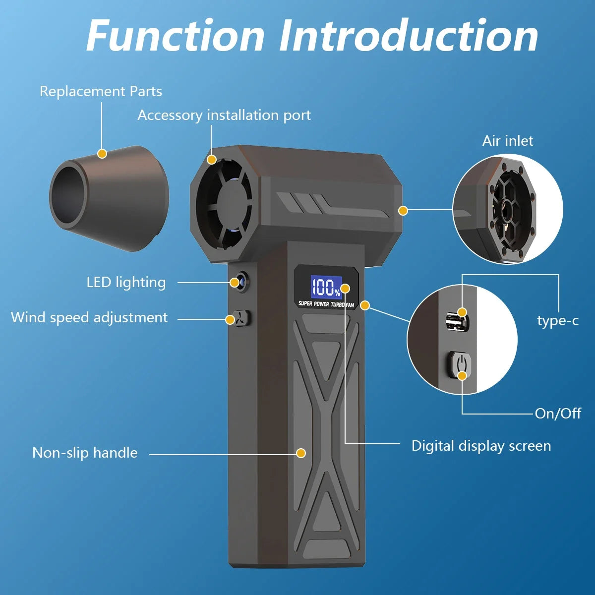 New P70 Air Blower 110000Rpm