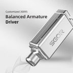 SGOR Adonis Auriculares con tecnología híbrida 1DD+1BA In Ear Monitor HIFI Auriculares con superbajos y alta calidad de sonido VENUS