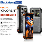 2025 Blackview XPLORE 1 Rugged Phone 6.78'' 2.4K Display Smartphone 5G 6GB+512GB 20000mAh 64MP Android 15 NFC Telephone Portable