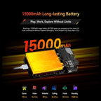 Blackview BV7300 Rugged Phone, 6GB+256GB, Android 14 Gaming Phone,15000mAh+45W Rugged Smartphone, 50MP+30MP Camera NFC/Dual SIM