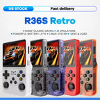 Open Source R36 64G Handheld game console 64G best Games  Linux System 3.5
