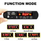 2*25W Amplifier MP3 Player Decoder Board 18V Bluetooth 5.0 50W Amplifier Car FM Radio Module Support TF USB AUX