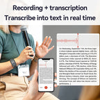 Smart Recording Watch AI Recorder Intelligent Real-time Transcription Translation Conversation Recording Bracelet APP Control