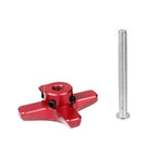 M8 Thread Stainless Steel & Aluminum Alloy Plum Hand Tighten Screw Clamping Knob Manual Handle Screw for Industry Equipment Part