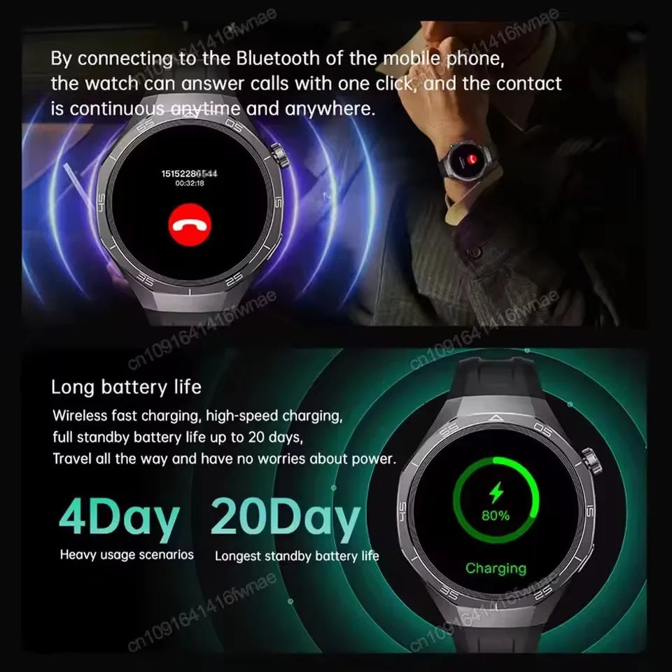 Nuevo Watch 5 Smart Watch 5 Pro Hombre HD AMOLED Pantalla GPS Frecuencia cardíaca Llamada Bluetooth IP68 Impermeable Smartwatch Hombre Regalos de Vacaciones