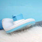 Cepillo de pelo para perros y gatos, cepillo para el cuidado y el cuidado de gatos, peine de acero inoxidable para limpieza de