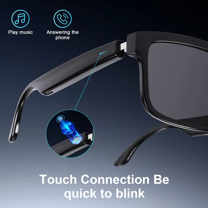 2025 New GL2 Smart Bluetooth Glasses Music Earphones Call Sunglasses Sunglasses Smart Bluetooth Glasses  Night Vision Sunglasses