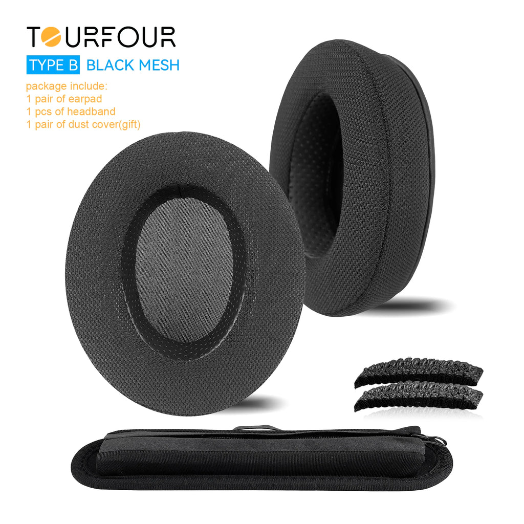 TOURFOUR Replacement Earpads for Audio Technica ATH-M50x,M50xBT,M40x,M30x,M20x,MSR7 Headphones Ear Cushion Sleeve Earmuffs