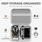 XFJI Portable Carrying Case for DJI Mini 5 Pro Storage Box for DJI Mini 5 Pro Hard Shell Handbag Drone Accessories Shoulder Bag