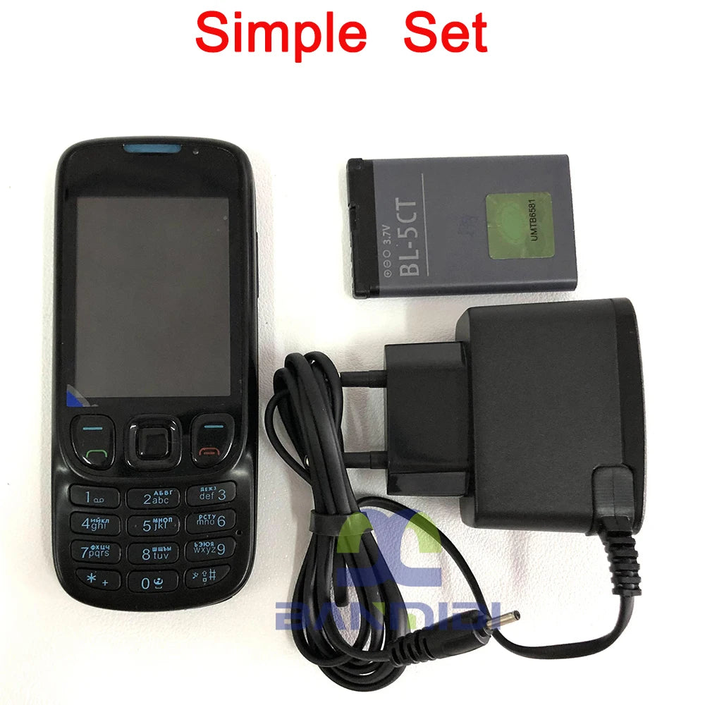 Original 6303 Classic 6303c GSM 2G Mobile Cell Phone 3MP Cellphone Russian Hebrew Arabic Keyboard Made in Finland on 2009