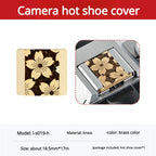 Bronze hot Shoe Cover Suitable for Fuji xt50 xs20 z72 z50 z30 r50 gr3x Micro Single Metal Dust Cover Decorative Accessories