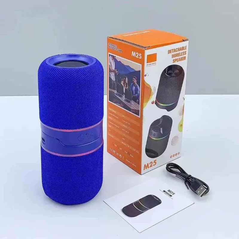 Altavoz Bluetooth magnético 2 en 1 tipo dividido de escritorio M25 Subwoofer estéreo HIFI 10 W de alta potencia Compatible con FM Tarjeta TF Reproducción TWS