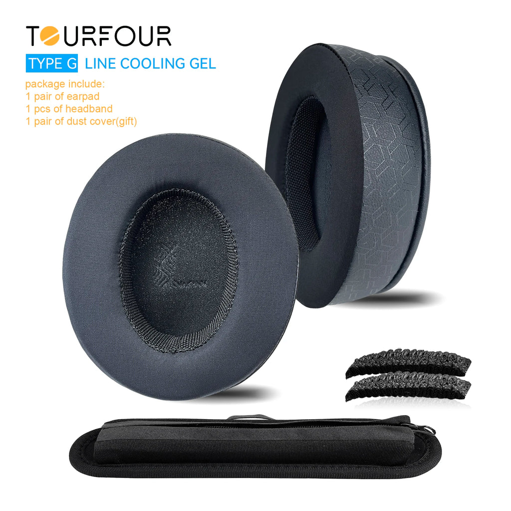 TOURFOUR Replacement Earpads for Audio Technica ATH-M50x,M50xBT,M40x,M30x,M20x,MSR7 Headphones Ear Cushion Sleeve Earmuffs