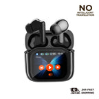 Auriculares de Traducción con Pantalla Táctil 2 Piezas, 144 Idiomas, Auriculares Traductores Bidireccionales en Tiempo Real, Auriculares Bluetooth para Viajes de Negocios