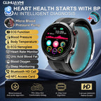 2026 New AI diagnosis Air Pump Smart Watches Accurate Measure Blood Pressure Uric Acid ECG Call NFC Health Airbag Smartwatch Men