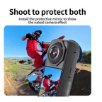 ABSQ-For Insta360 X3 Lens Guards Lens Protector Upgraded Anti-Scratch Tempered Glass Sticky Guard For Insta 360 X3 Accessory