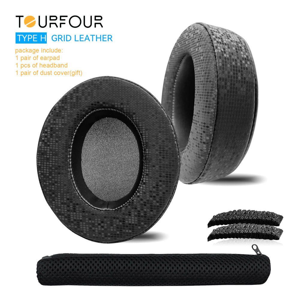 TOURFOUR Replacement Earpads for Audio Technica ATH-M50x,M50xBT,M40x,M30x,M20x,MSR7 Headphones Ear Cushion Sleeve Earmuffs