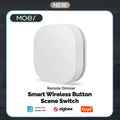 Tuya ZigBee Smart Key Switch Control Remoto Inalámbrico Interruptor Inteligente de Enlace Multiescena Alimentado por Batería Automatización