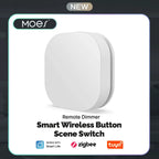 Tuya ZigBee Smart Key Switch Control Remoto Inalámbrico Interruptor Inteligente de Enlace Multiescena Alimentado por Batería Automatización