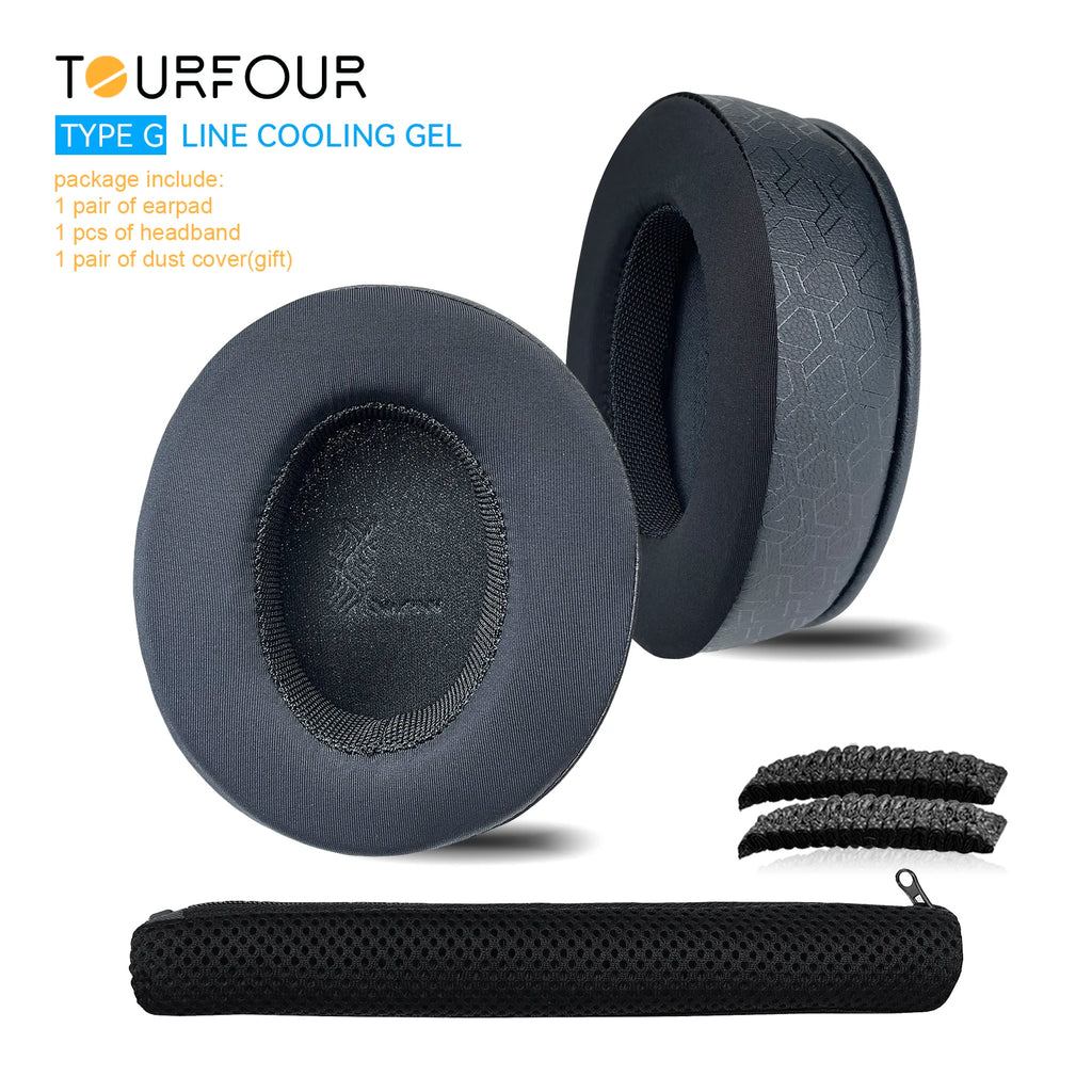 TOURFOUR Replacement Earpads for Audio Technica ATH-M50x,M50xBT,M40x,M30x,M20x,MSR7 Headphones Ear Cushion Sleeve Earmuffs
