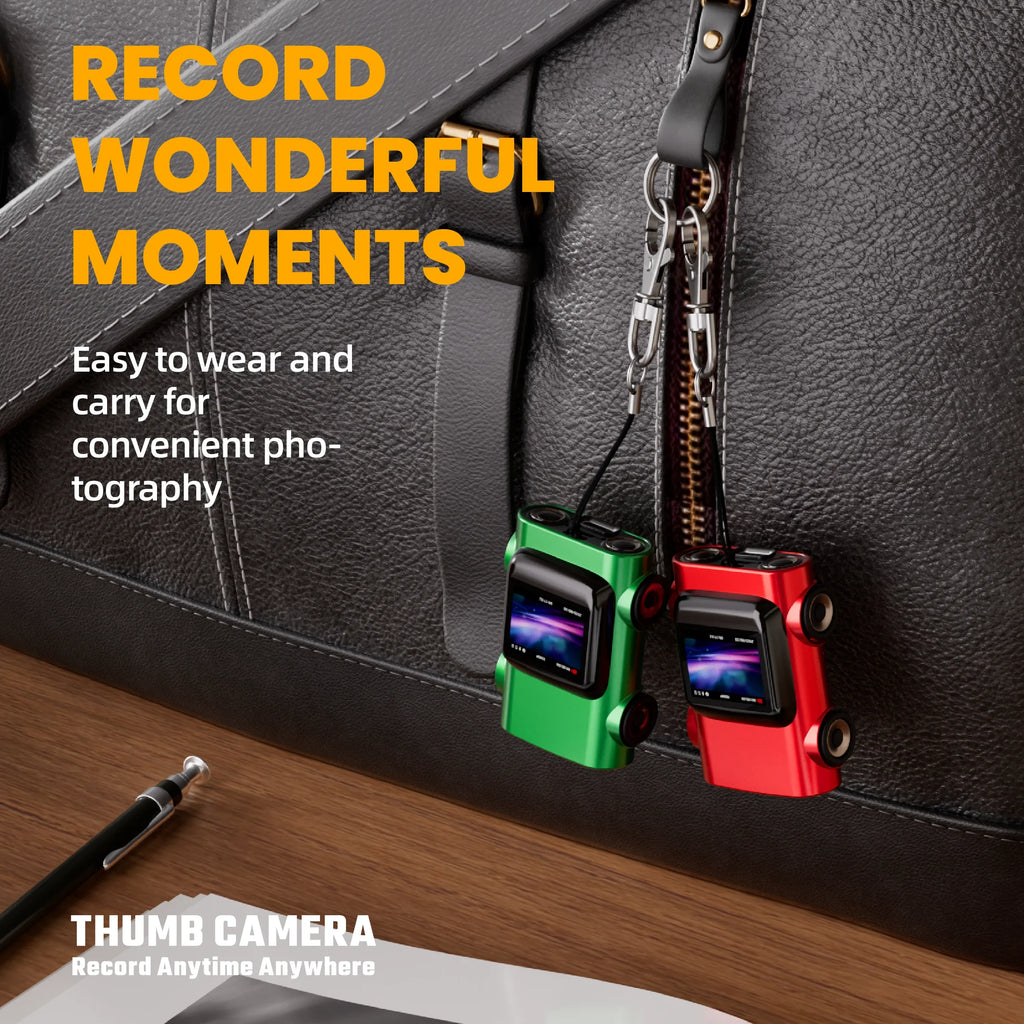 Mini Camera New Car Design 2K HD Video Recorder 130 Degree Wide Angle Built in Flash Auto Focus Keychain Cam