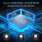 Tablet rugerizada Unihertz 8849 TANK PAD E con proyector Android 21000 mAh 120 Hz Cámara de 50 MP 24 GB 512 GB 66 W Tablet teléfono de 10,95 pulgadas