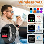 DAORKOW's new large-battery watch, 1000mAh, Bluetooth call, heart rate, blood pressure, and smartwatch for both men and women