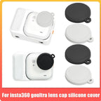 3pcs Camera Lens Protective Cover For Insta360 GO Ultra Anti-Slip Mat Silicone Dust-proof Cover Sports Camera Accessories
