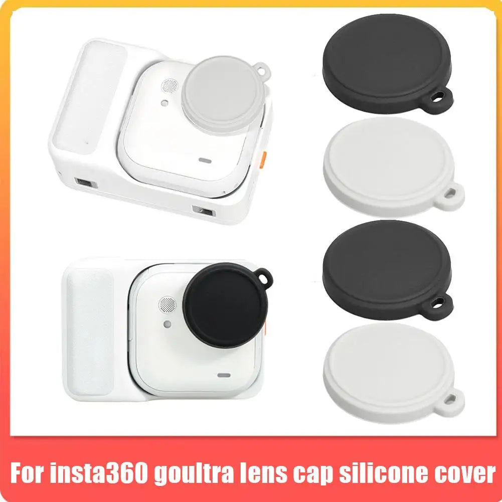 3pcs Camera Lens Protective Cover For Insta360 GO Ultra Anti-Slip Mat Silicone Dust-proof Cover Sports Camera Accessories