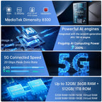 Unihertz by 8849 Tank 4 pro 5G AI Rugged Phone Built-in 720P Projector Dimensity 8300 512GB/1TB ROM 3k AMOLED 11600mAh IP68/IP69