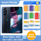 Motorola Moto Edge+ 2022 XT2201 5g ROM 256GB  6.7in AMOLED Screen CPU Snapdragon 8 Gen1 5000mAh Used Phone
