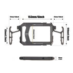 FOTGA Soporte de metal universal para smartphone, asas, estabilizador, vlog, transmisión en vivo, kit de soporte para teléfono móvil, creador de videos