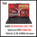 Lenovo LEGION R9000P 2025 R9 8945HX RTX 5060/RTX 5070 32GB 1TB 16inch 2.5K 240Hz  Game Screen