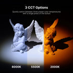 Ulanzi LM07 LED Videography Flashlight Fill Light Creative Multicolor Spotlight Zoom Portrait Atmosphere Photography Sunset Lamp