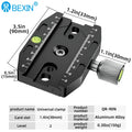 BEXIN Aluminium 50mm/70mm/90mm/110mm Quick Release Clamp Tripod Ball Head Mount Clamp for Arca-Swiss Standard Camera Monopod