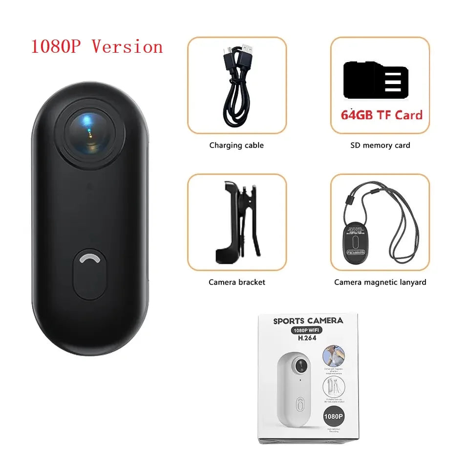 4K Mini Body Camera 64GB
