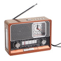 Retro Clock Bluetooth Radio Home Portable Light And Support USB TF Card  Interface Receiver MP3 Music Player