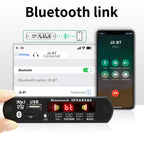 2*25W Amplifier MP3 Player Decoder Board 18V Bluetooth 5.0 50W Amplifier Car FM Radio Module Support TF USB AUX