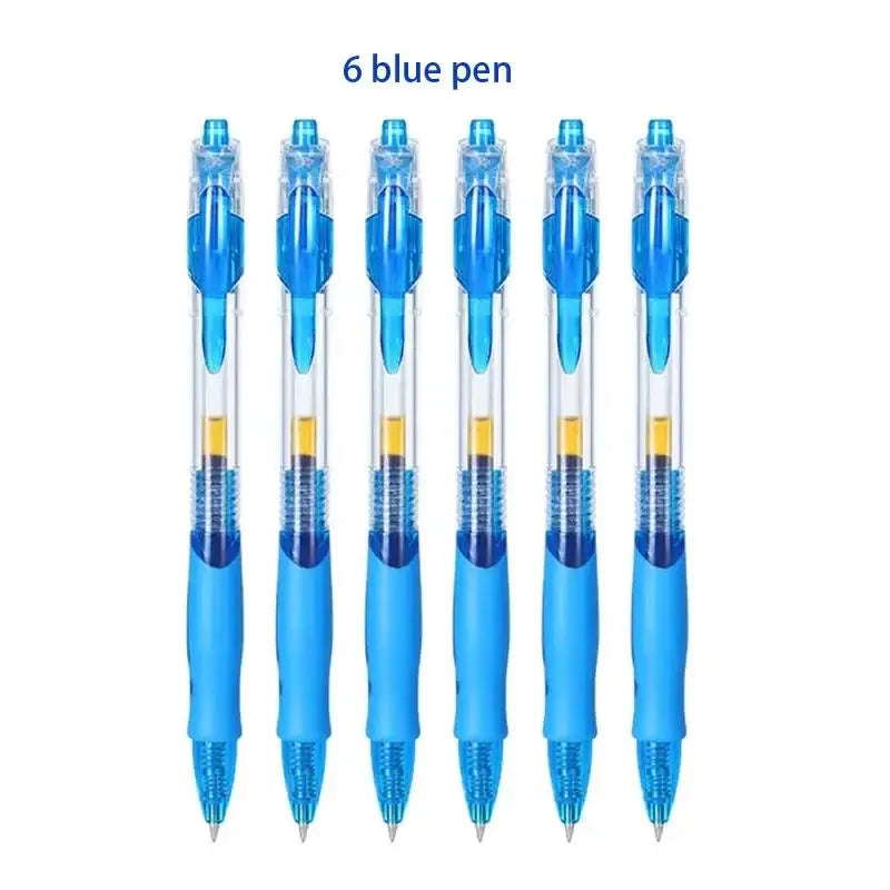 13/30PCS Gel Pens Refills Set Kawaii Stationery Writing Pen Black/Red/Blue Ink 0.5 mm Ballpoint Pen Office School Supplies Tools