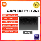 2026 Xiaomi RedmiBook Pro 14 Laptop Mi Notebook U5-325/U-338H/U7-358H 24GB/32GB 1TB