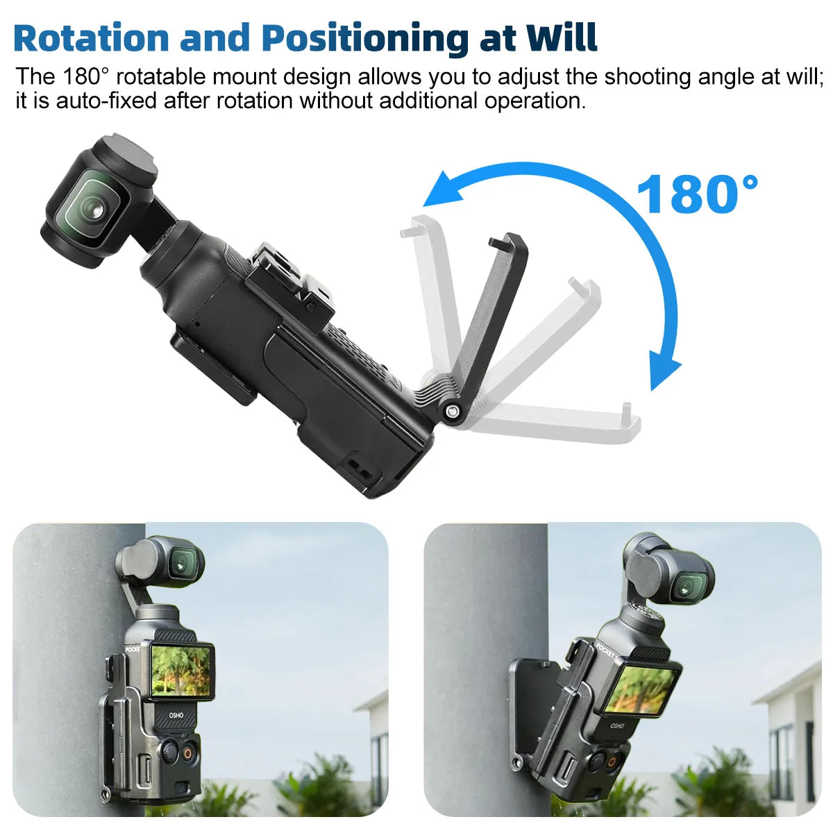Magnetic Camera Bracket Mount Compatible with DJI OSMO Pocket 3 Expansion Adapter Magnet Steering Holder Bracket Pocket3