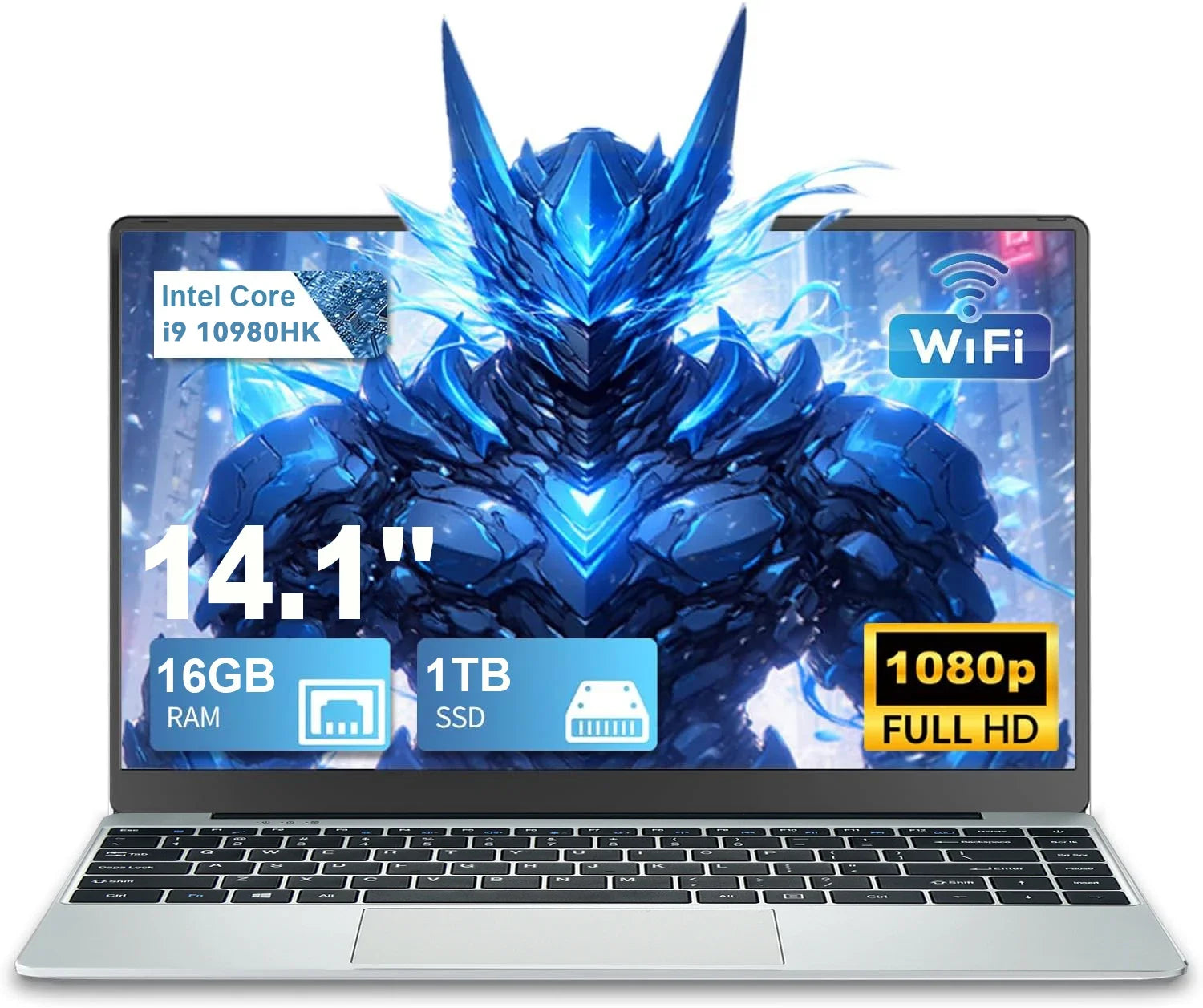 Nueva llegada: Portátil de 14,1" para juegos i9, Windows 11, Intel Core i9-10980hk, 16GB RAM, SSD M.2 de 1/2TB, Portátiles, PC Notebook para juegos 4K HD